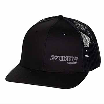 HAVOC Offset Blackout TRUCKER CAP XL