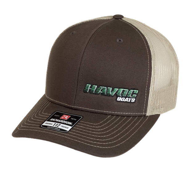 HAVOC Offset Brown/Tan TRUCKER CAP