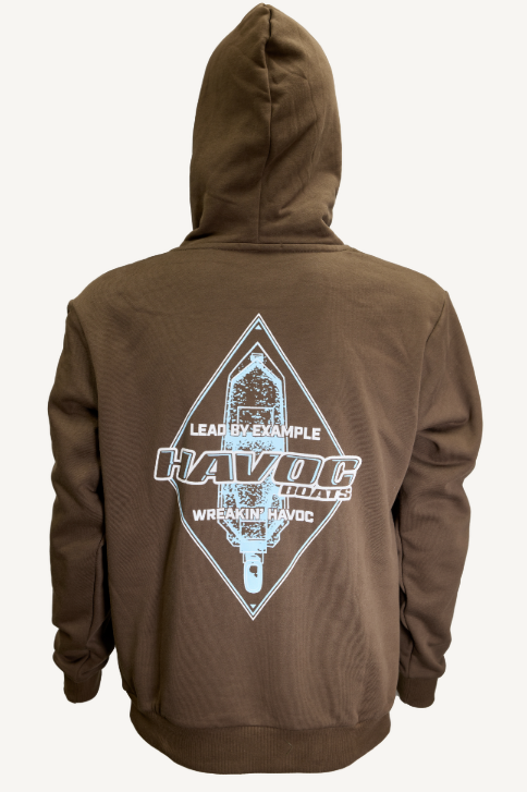 HAVOC Boats Hoodie - Brown