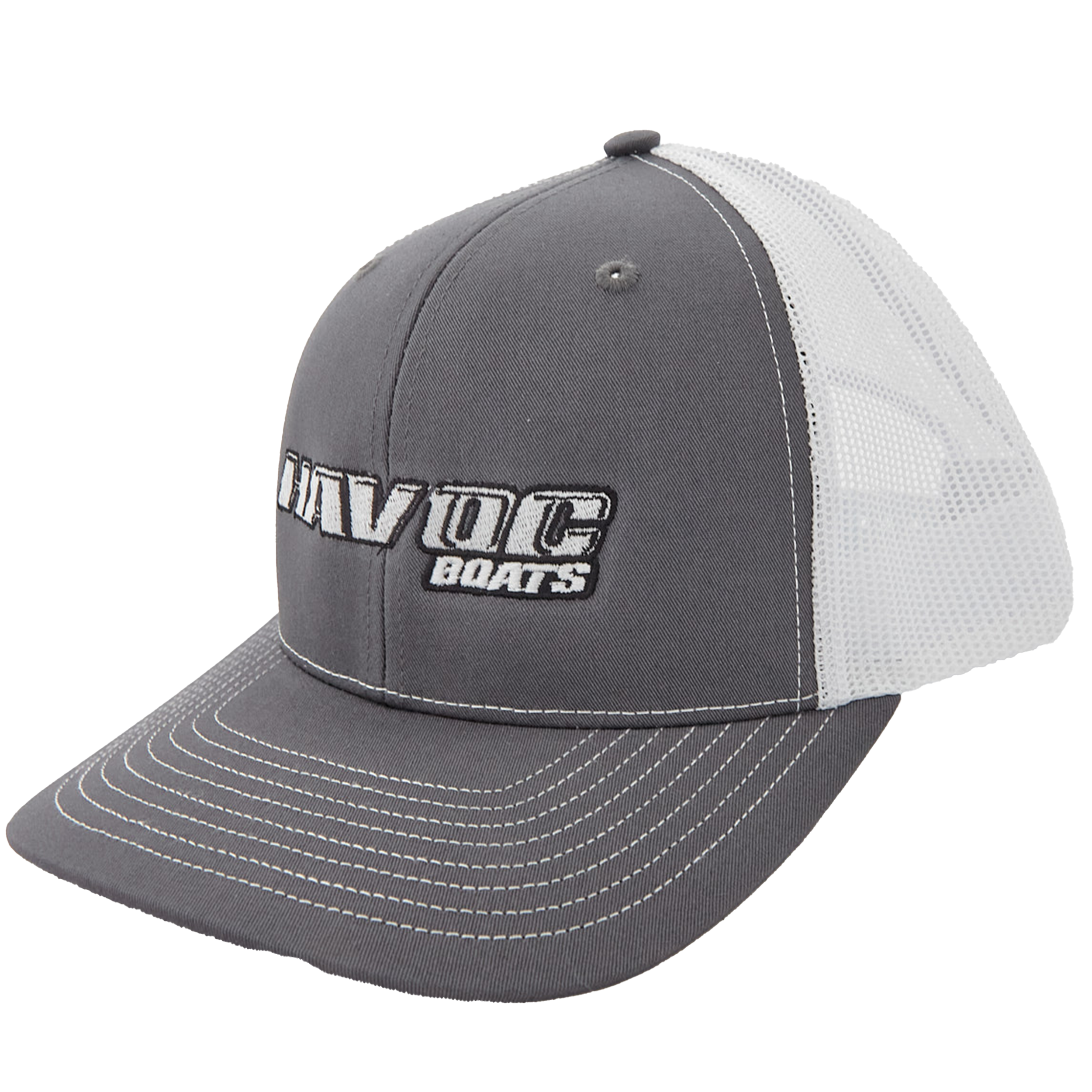 Havoc Gray/White Trucker Cap