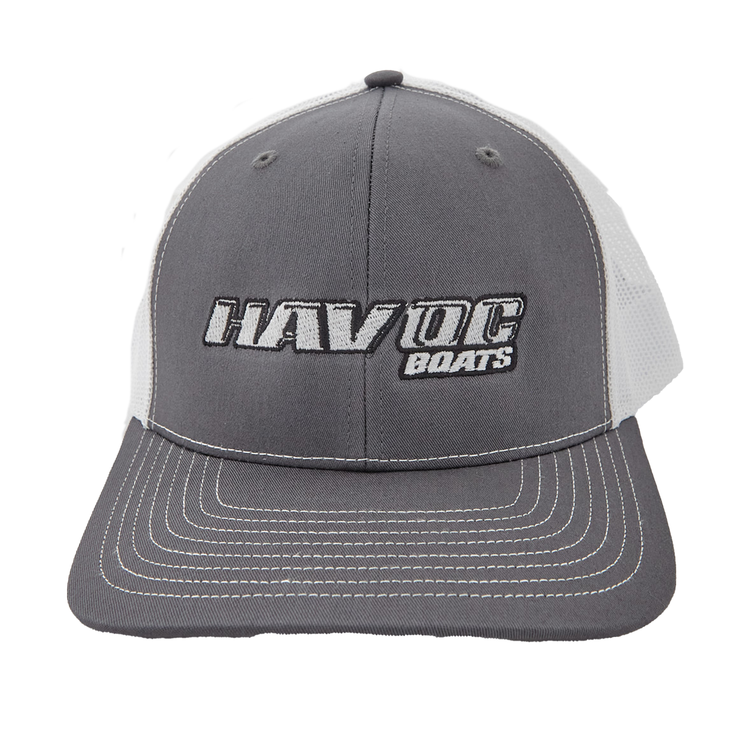 Havoc Gray/White Trucker Cap