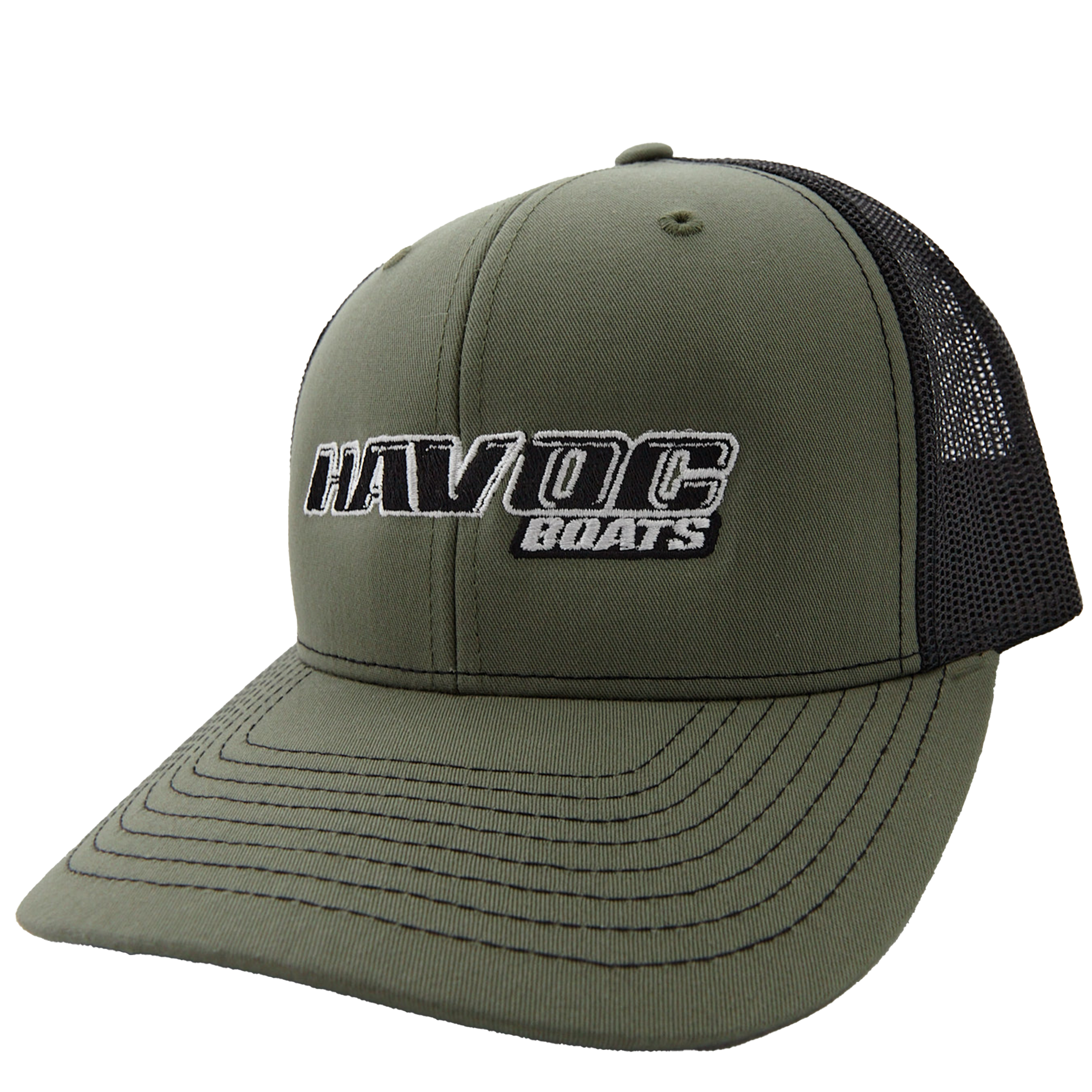 HAVOC OLIVE/BLACK TRUCKER CAP