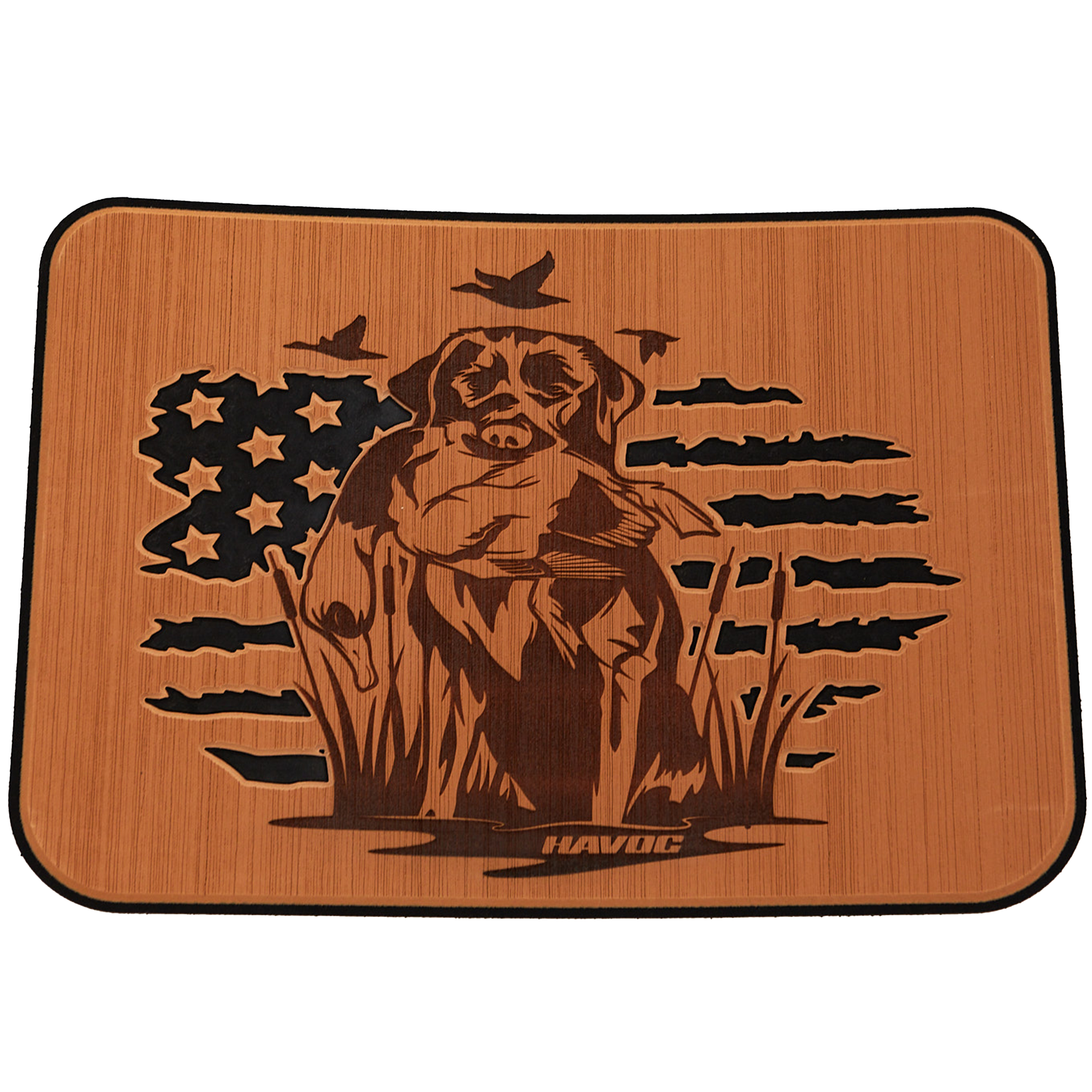 Yeti Cooler Pad - American Flag with Lab/Duck & Havoc logo (Multiple Colors)