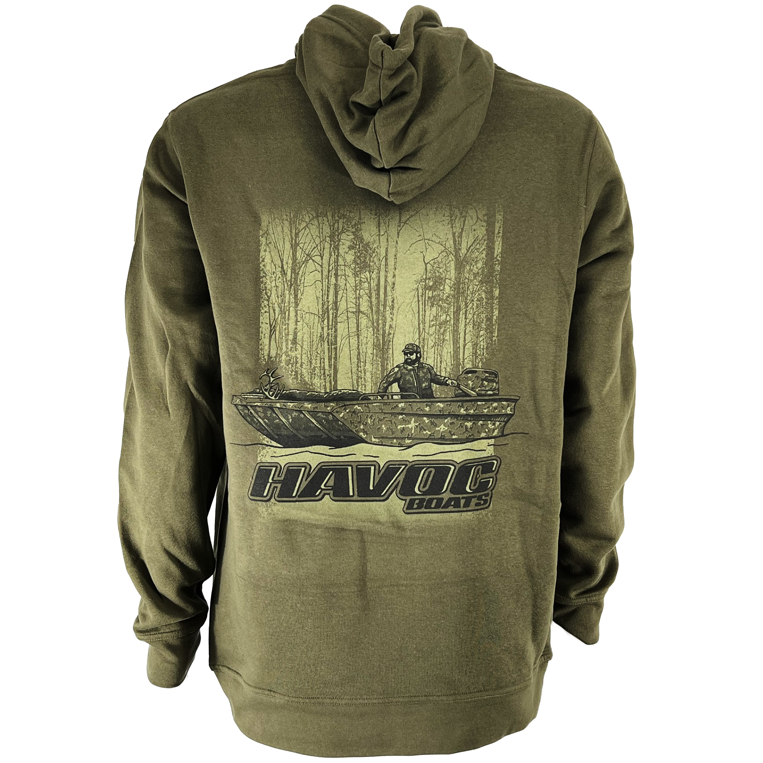 Riverbottom Buck V2 Hoodie - Olive Green