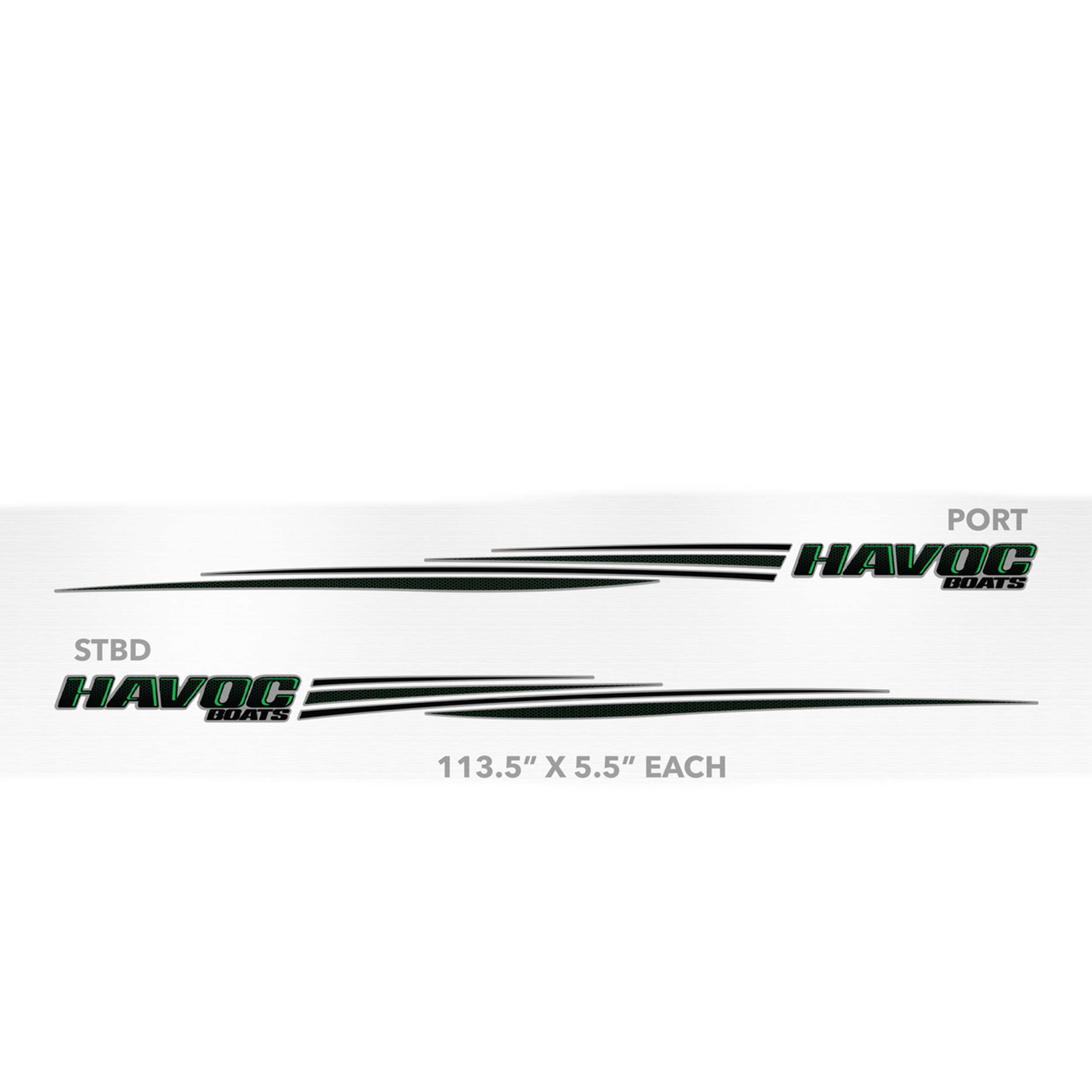 Havoc Logo Decal Set - 113" (Blackout)