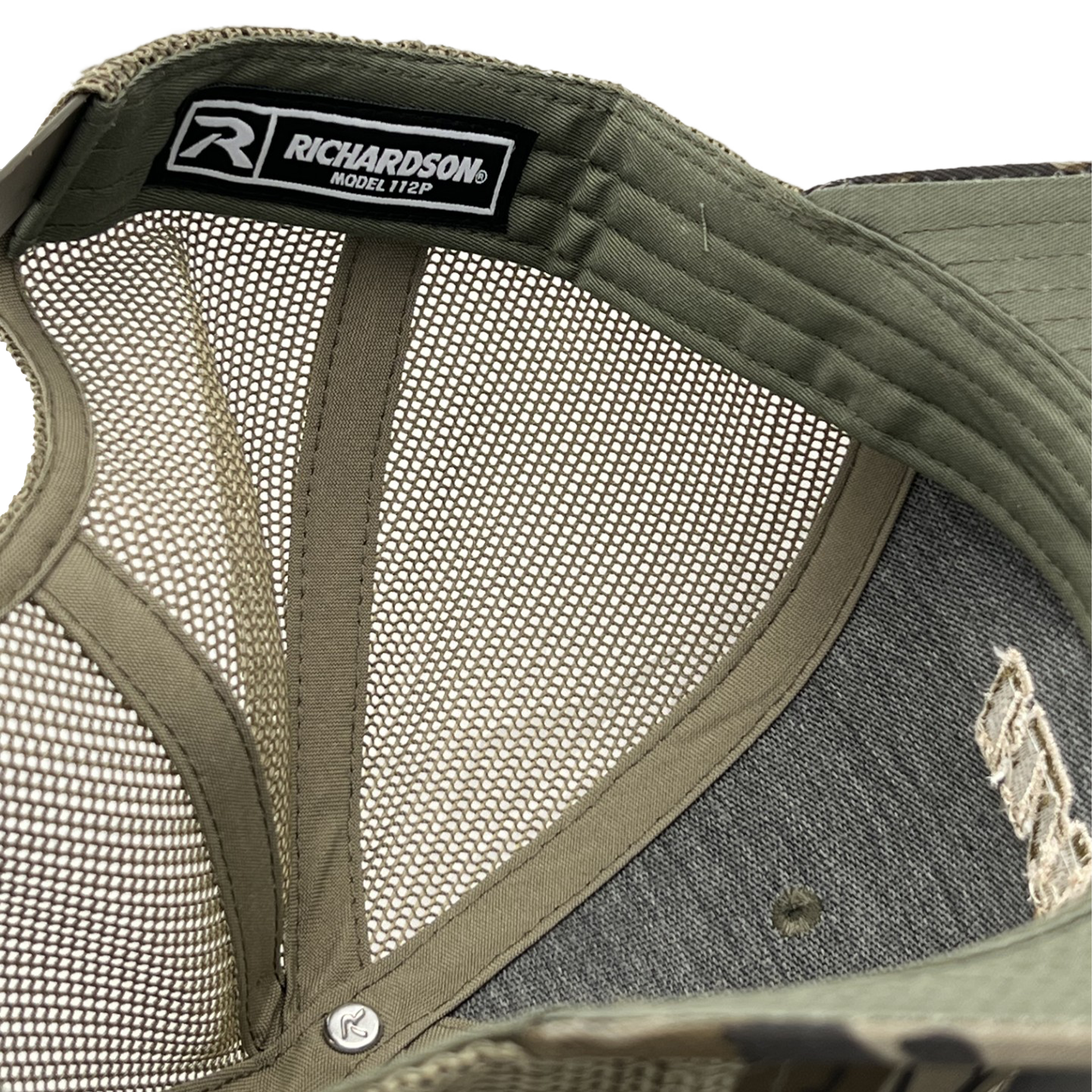 Havoc Mossy Oak Bottomland/Olive Green Trucker Cap