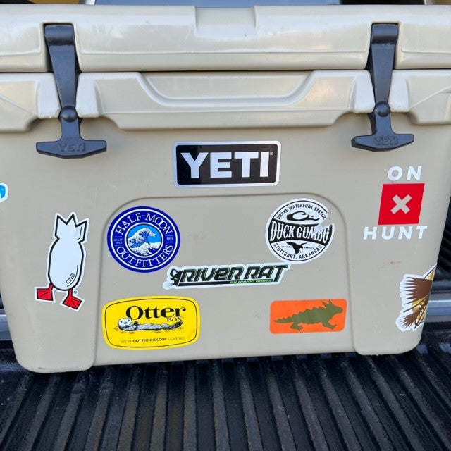 River Rat Logo Sticker - 6"