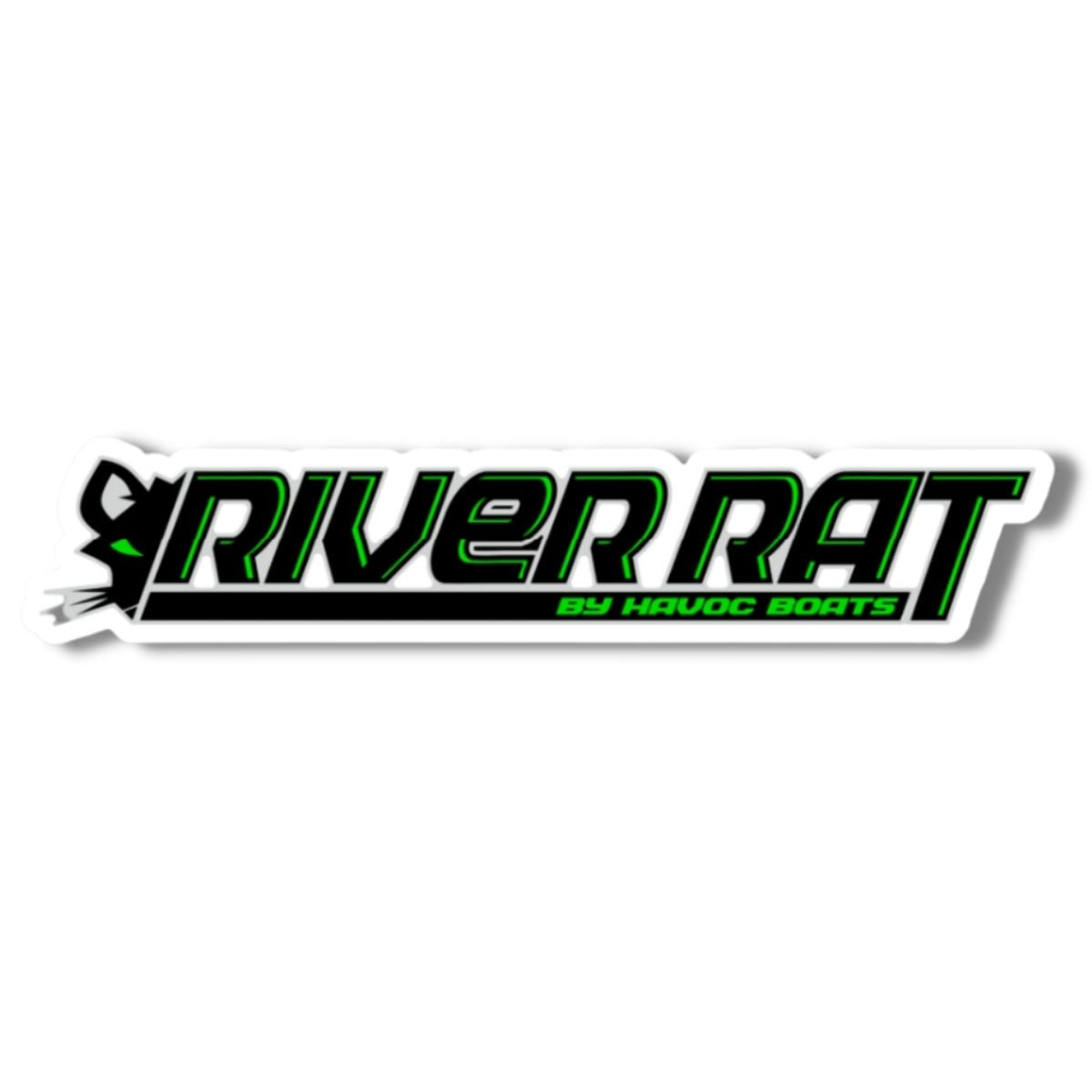 River Rat Logo Sticker - 6"