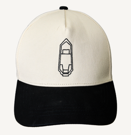HAVOC Boat TRUCKER CAP - Cream / Black