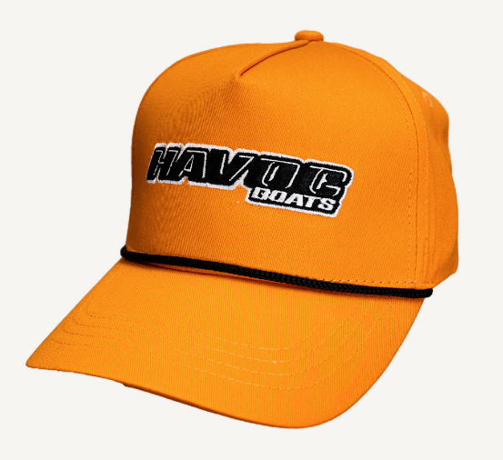 Youth HAVOC Boat Goat Rope Cap - Orange / Black