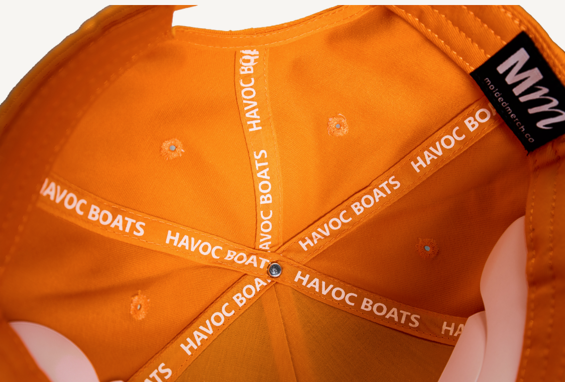 Youth HAVOC Boat Goat Rope Cap - Orange / Black
