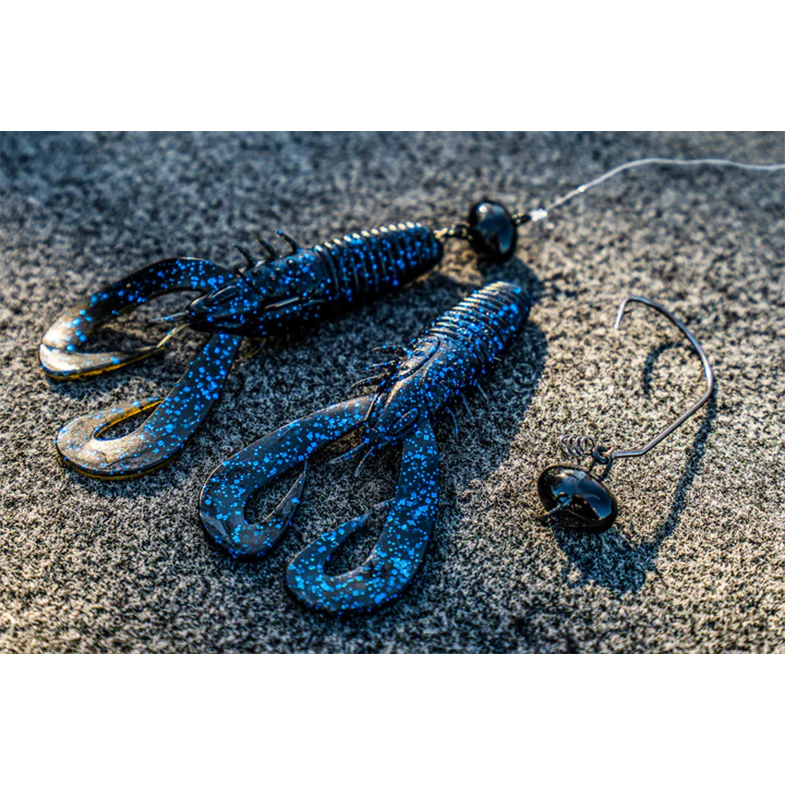 STROKER CRAW 3.3 - BLACK N BLUE FLAKE (8/pk)