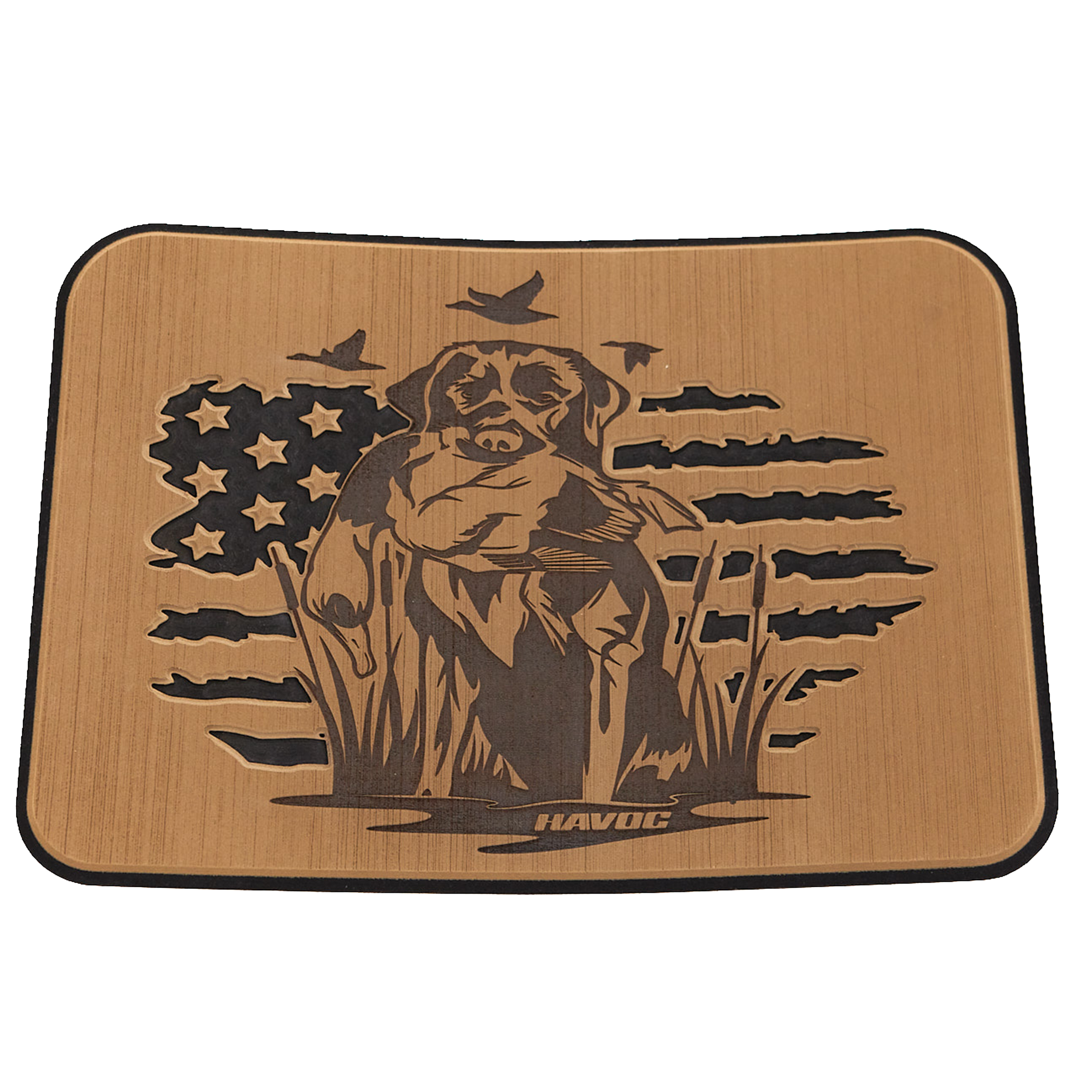 Yeti Cooler Pad -  American Flag with Lab/Duck & Havoc logo (Multiple Colors)