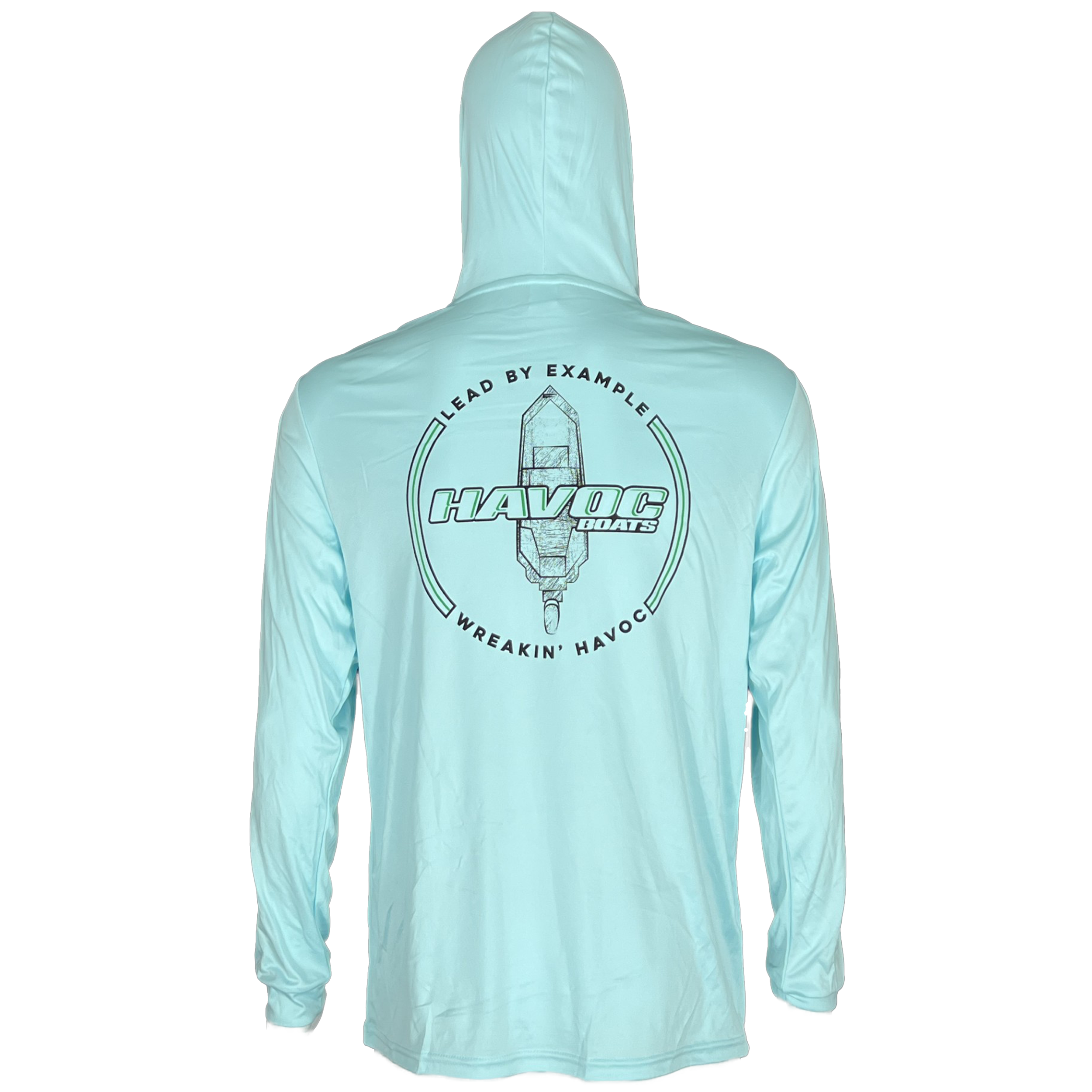 Havoc Anthem Lightweight Fishing Hoodie - Aqua Blue