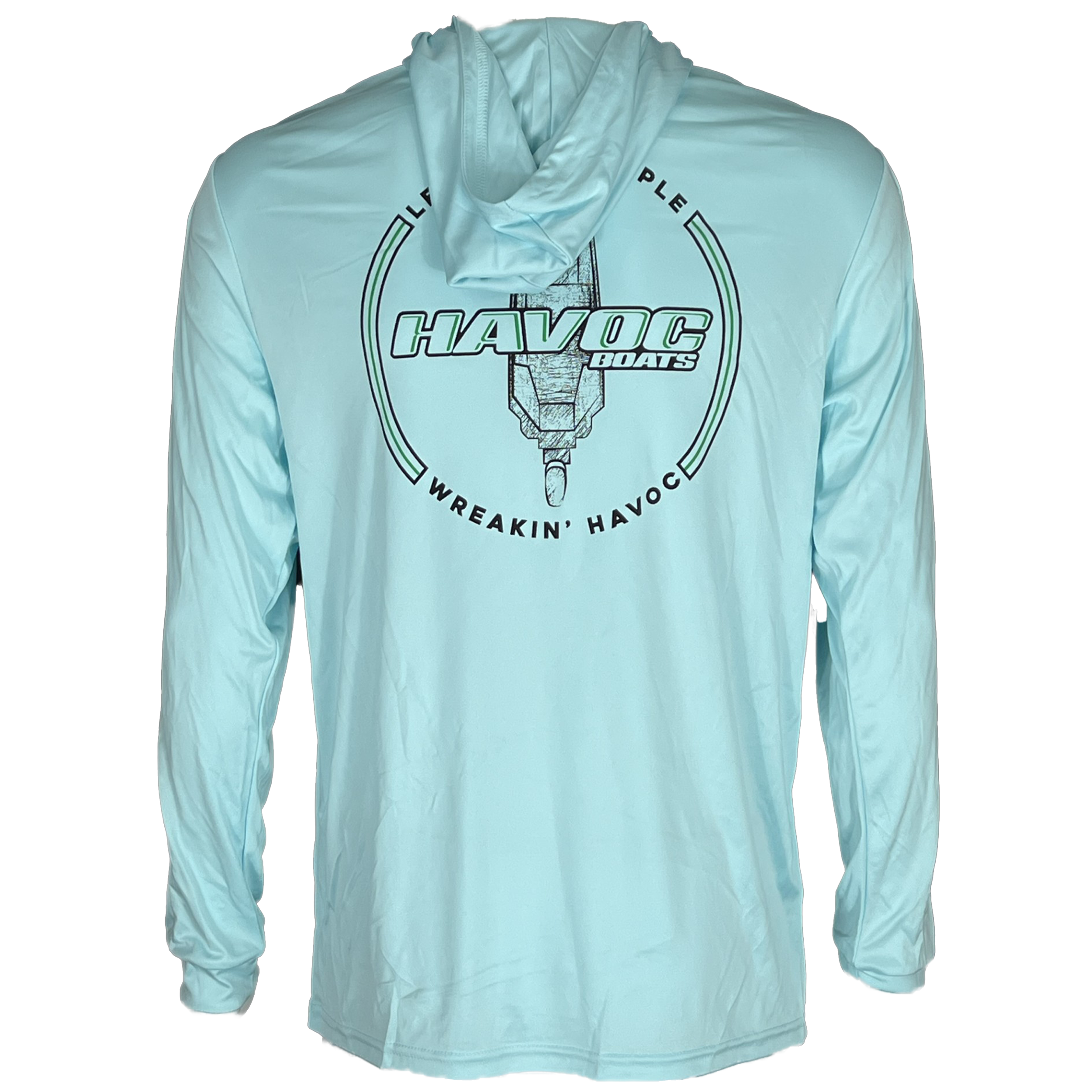 Havoc Anthem Lightweight Fishing Hoodie - Aqua Blue